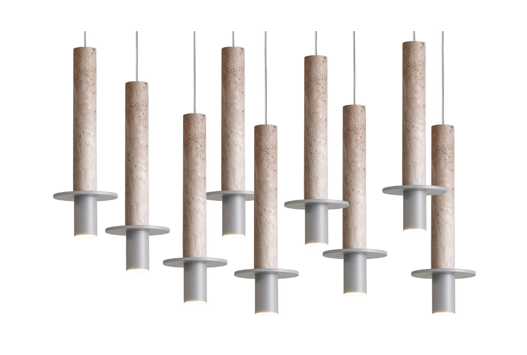 META WHITE I Nine Light Pendant by David Pompa $8,600