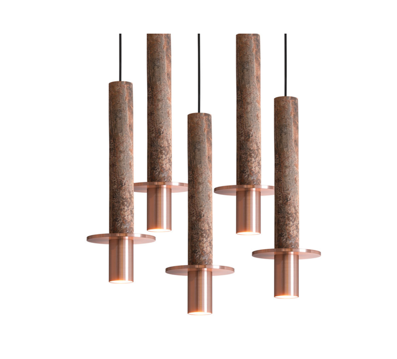 META OCHRE I Five Light Pendant by David Pompa $8,248.00