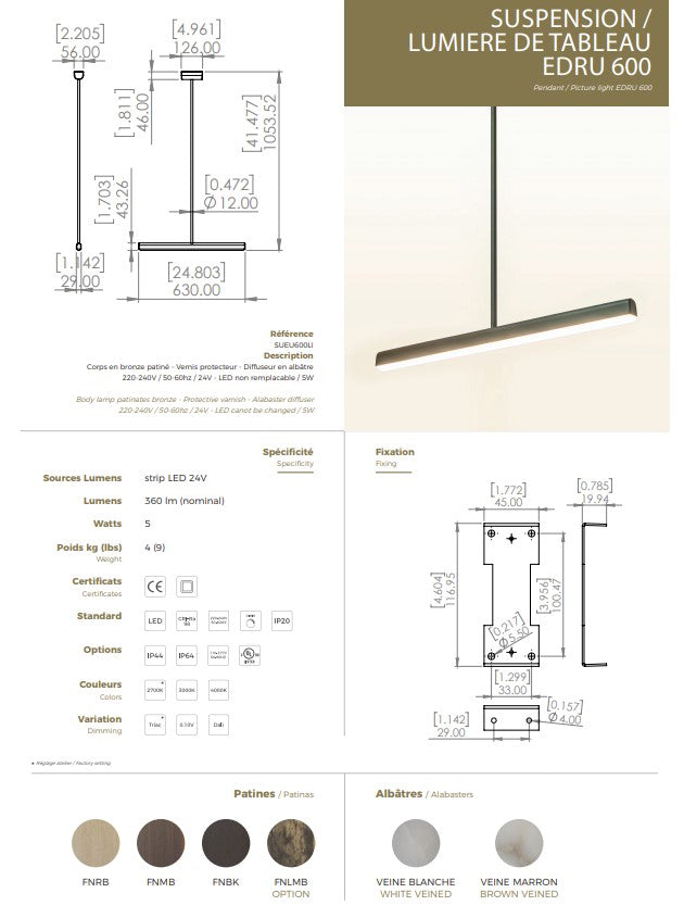 EDRU PENDANT LAMP BY ENTRELAC from $5,120