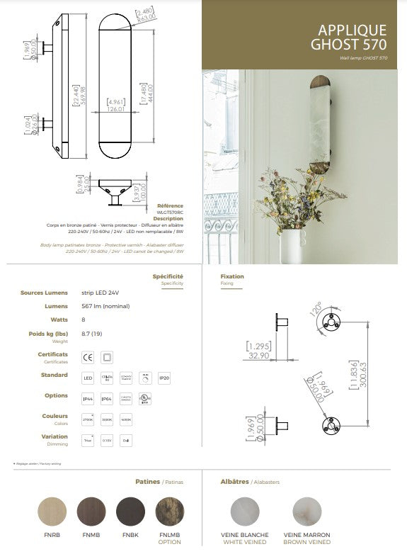 GHOST WALL LAMP BY ENTRELACS $5,880