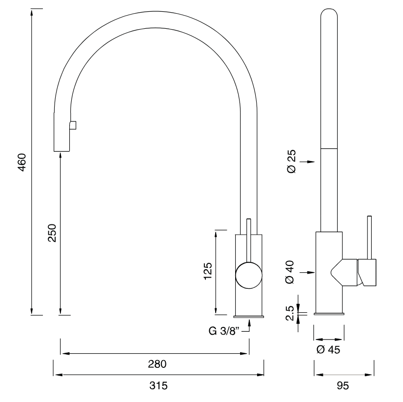 MIL2O1 | Kitchen faucet by CEA Design - $1,358.00 - $4,058.00