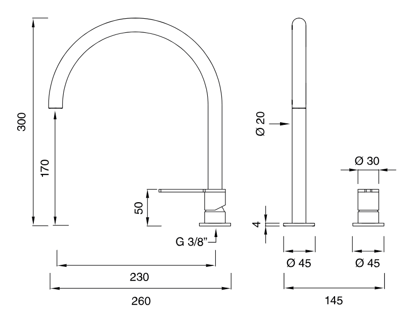 INV48 | Kitchen faucet by CEA Design - $1,202.00 - $2,986.00