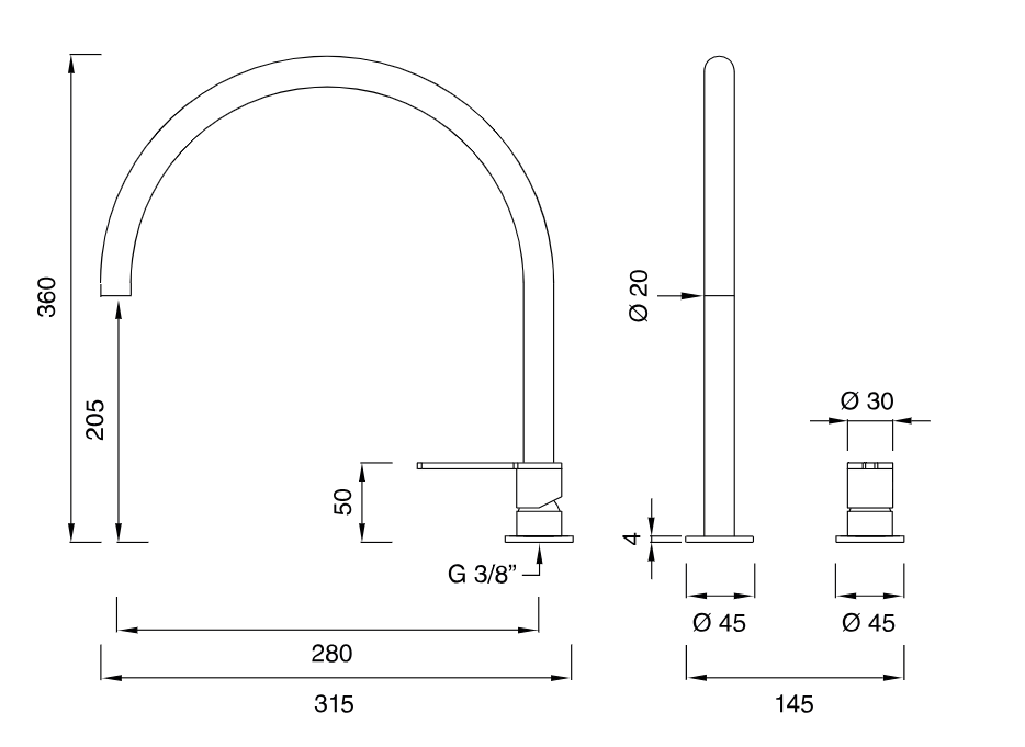 INV42 | Kitchen faucet by CEA Design - $1,266.00 - $3,650.00