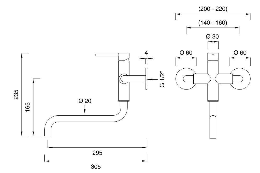 GAS21 | Kitchen faucet by CEA Design - $1,858.00 - $3,309.00