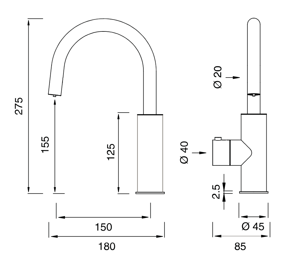 MIL214 | Faucet by CEA Design - $3,946.00 - $6,514.00