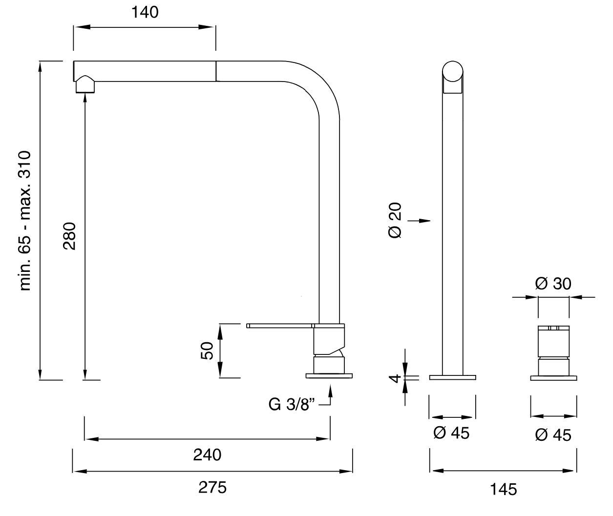 INV85 | Faucet by CEA Design - $1,552.00 - $3,170.00