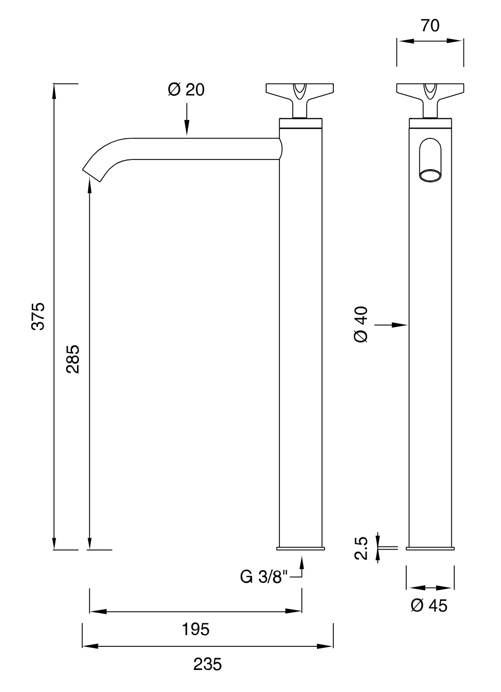 CRX45 | Faucet by CEA Design - $944.00 - $2,034.00