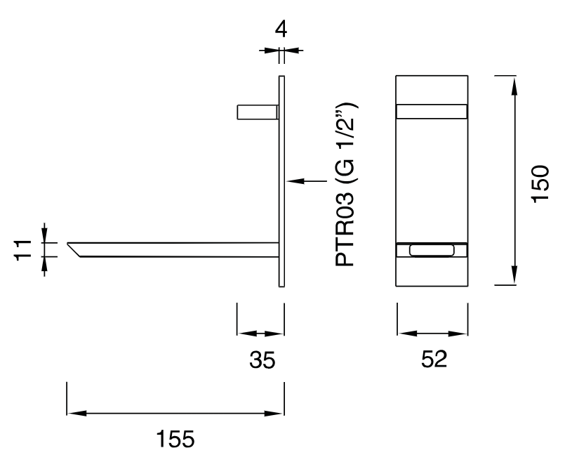 BAR15 | WALL SPOUT | $2,144.00 - $2,837.00