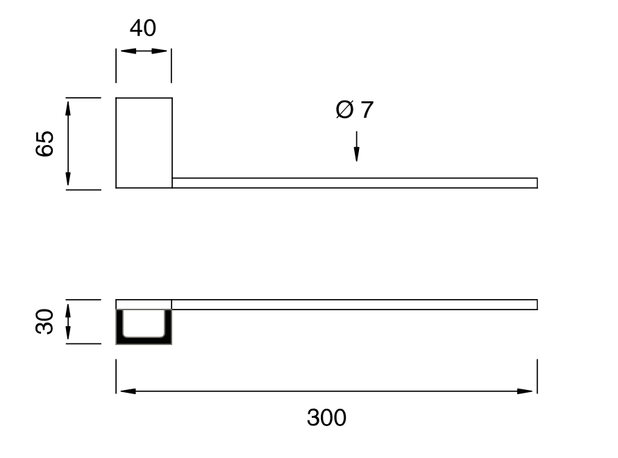 DET109 | Towel Bar by CEA Design - $368.00 - $693.00