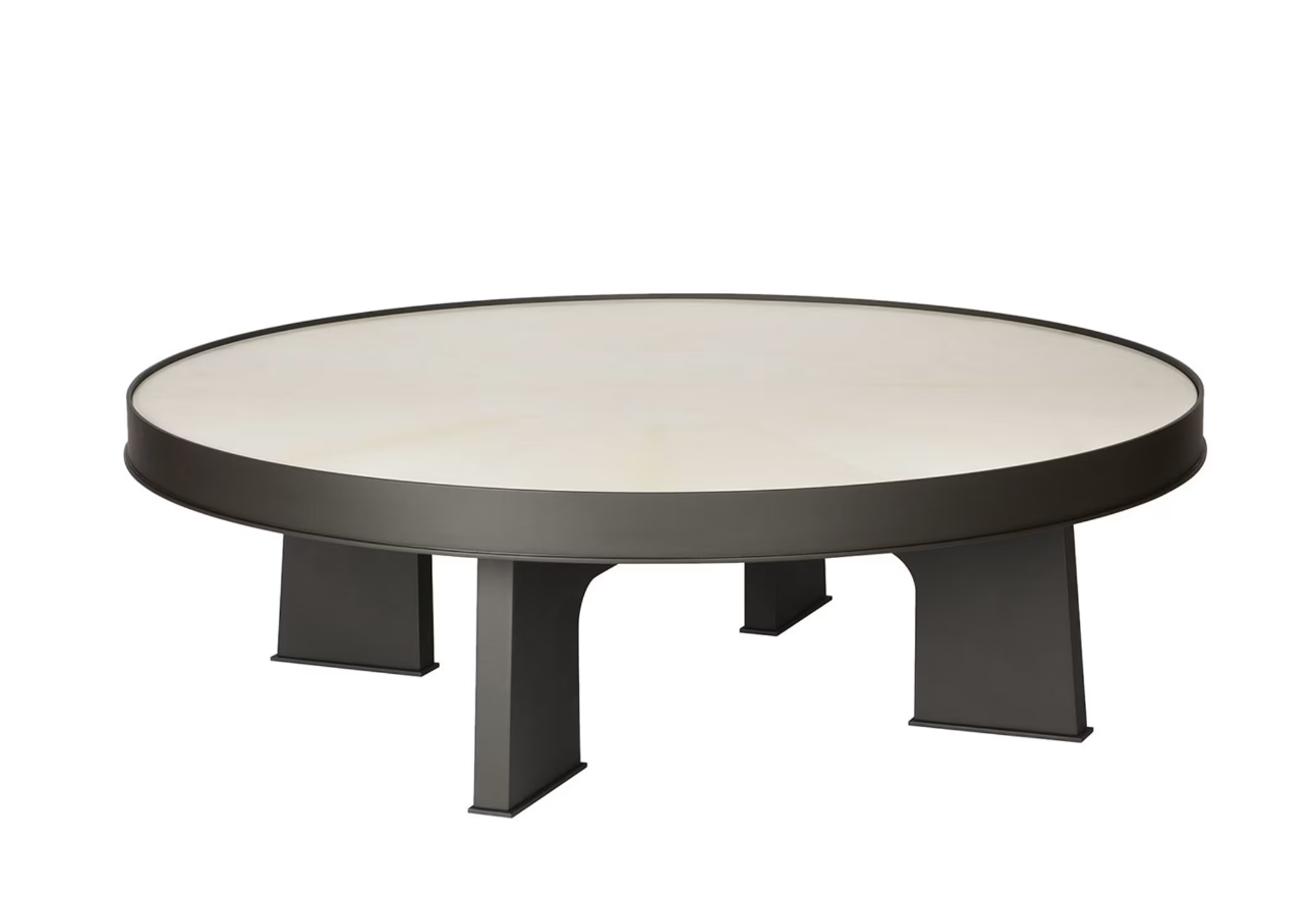 GIOBAGNARA | ATTICA ROUND PARCHMENT COFFEE TABLE | $23,880.00