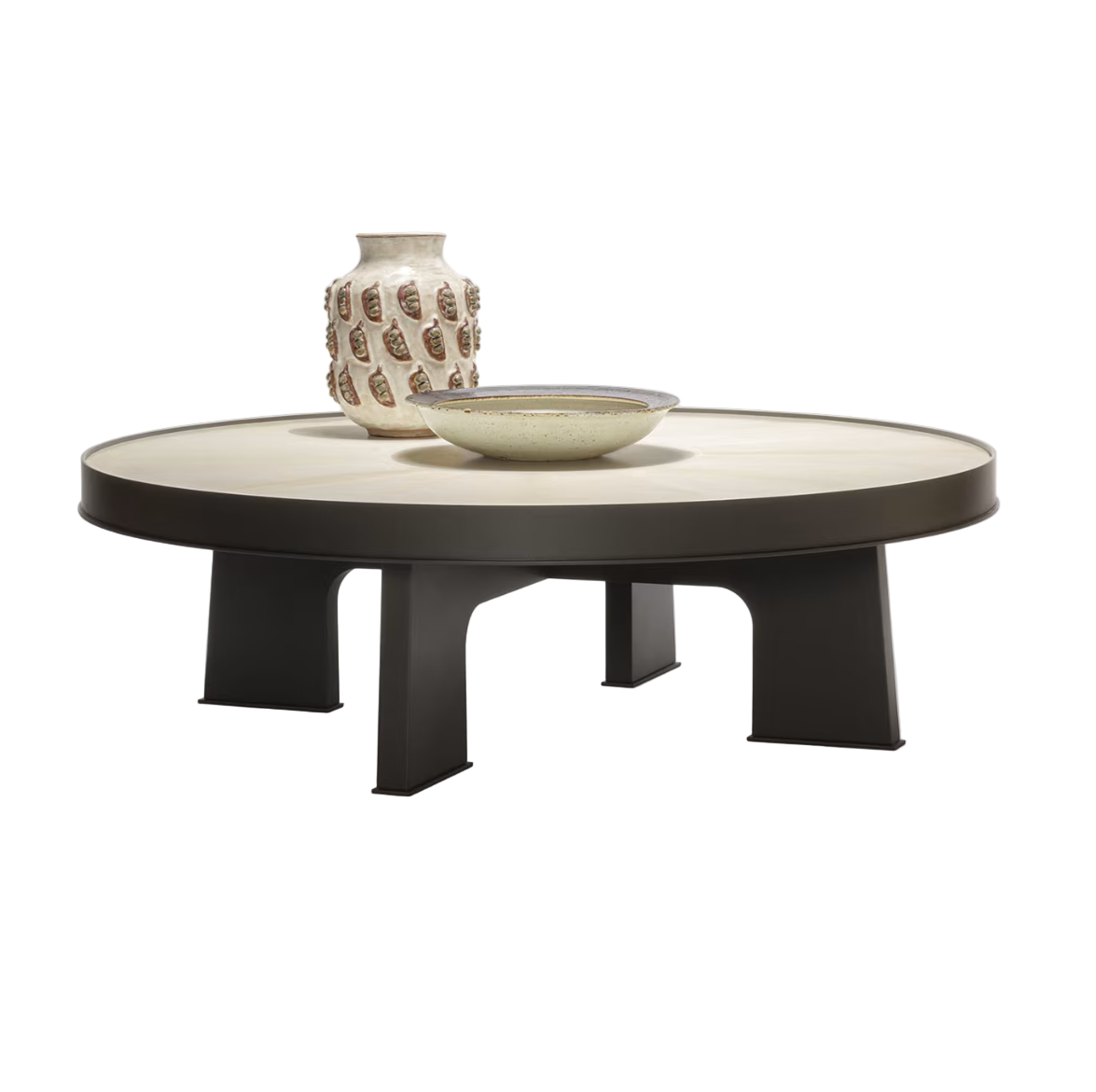 GIOBAGNARA | ATTICA ROUND PARCHMENT COFFEE TABLE | $23,880.00