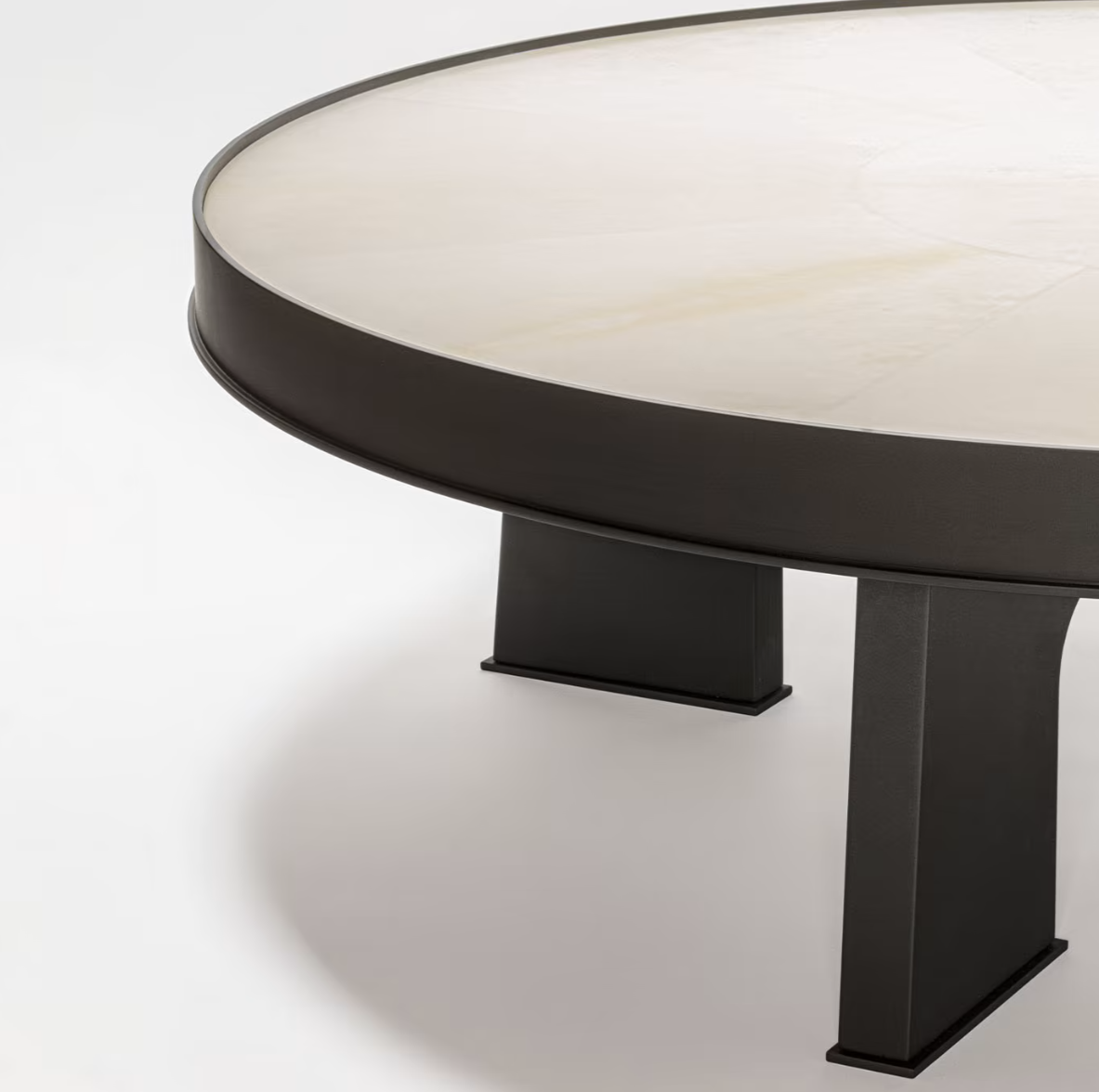 GIOBAGNARA | ATTICA ROUND PARCHMENT COFFEE TABLE | $23,880.00