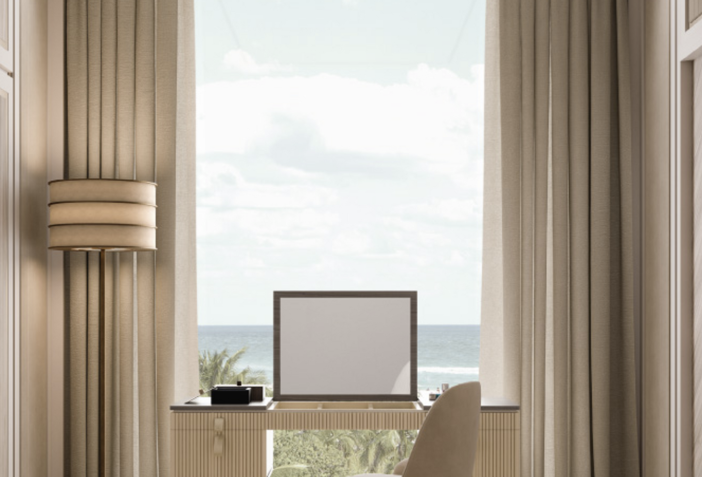 CPRN HOMOOD I COCOON VANITY TABLE I $11,480.00