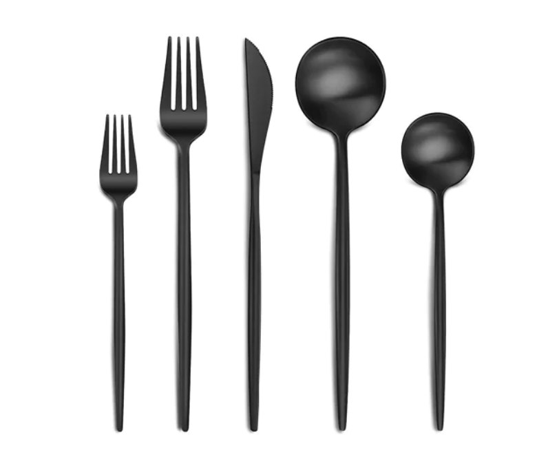 Matte Black Silverware - $148.00