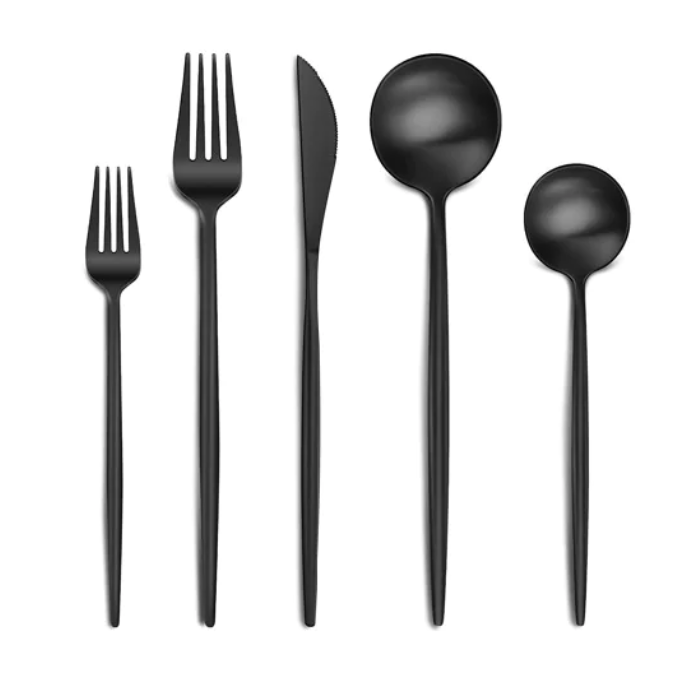 Matte Black Silverware - $148.00