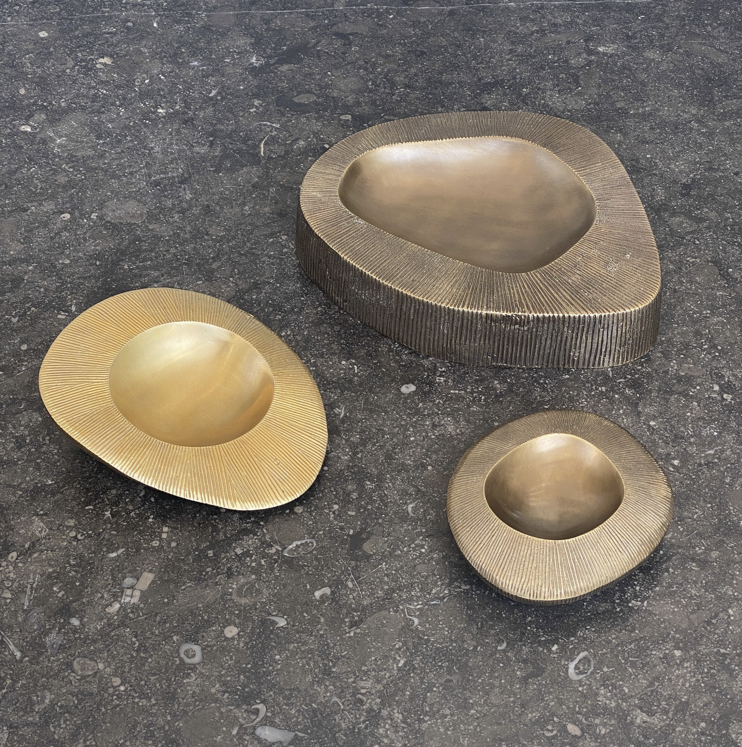 PIETRA CASA - VALLEY BOWL MEDIUM - SATIN BRASS - $892.89