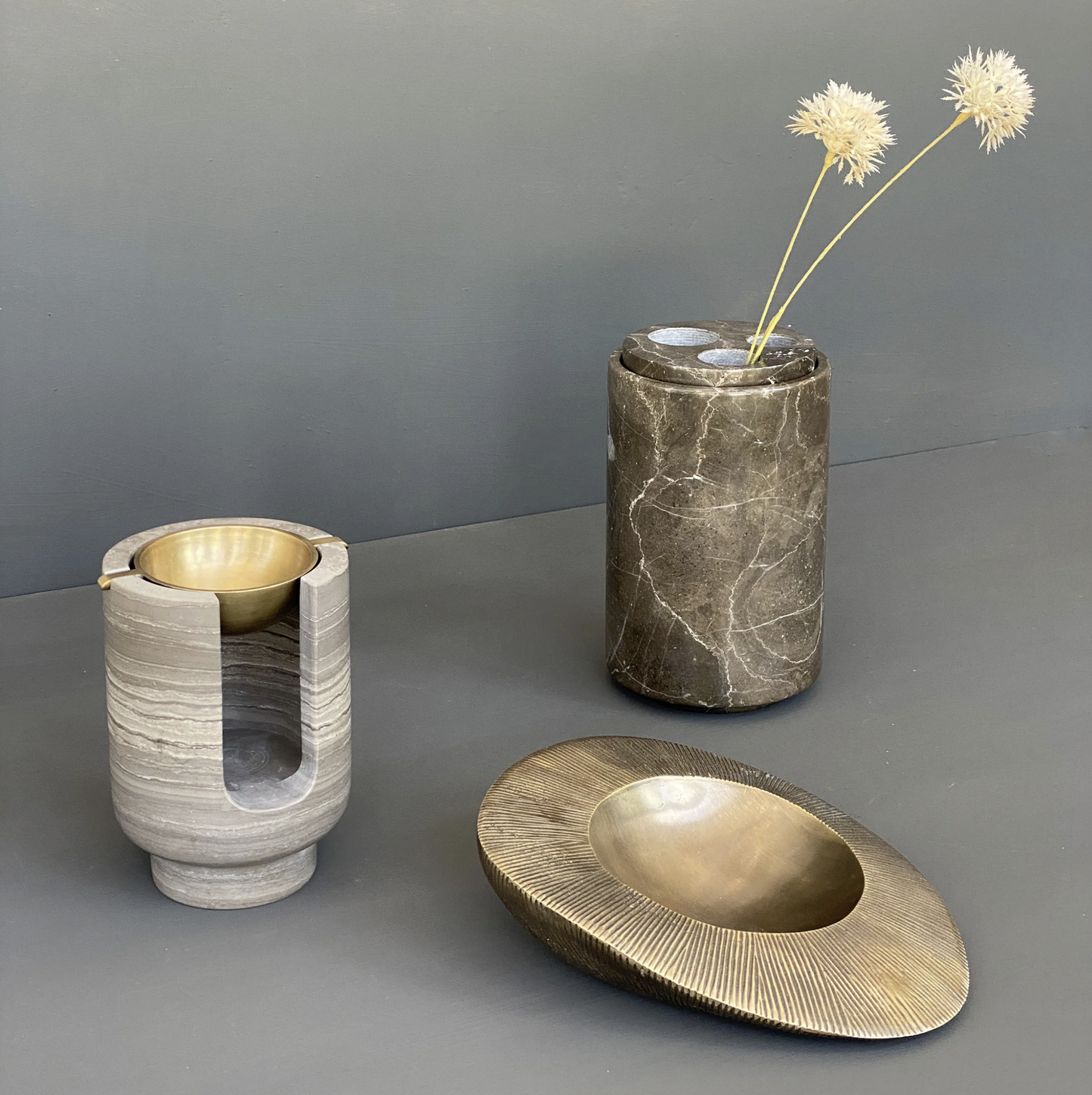 PIETRA CASA - VALLEY BOWL MEDIUM - SATIN BRASS - $892.89