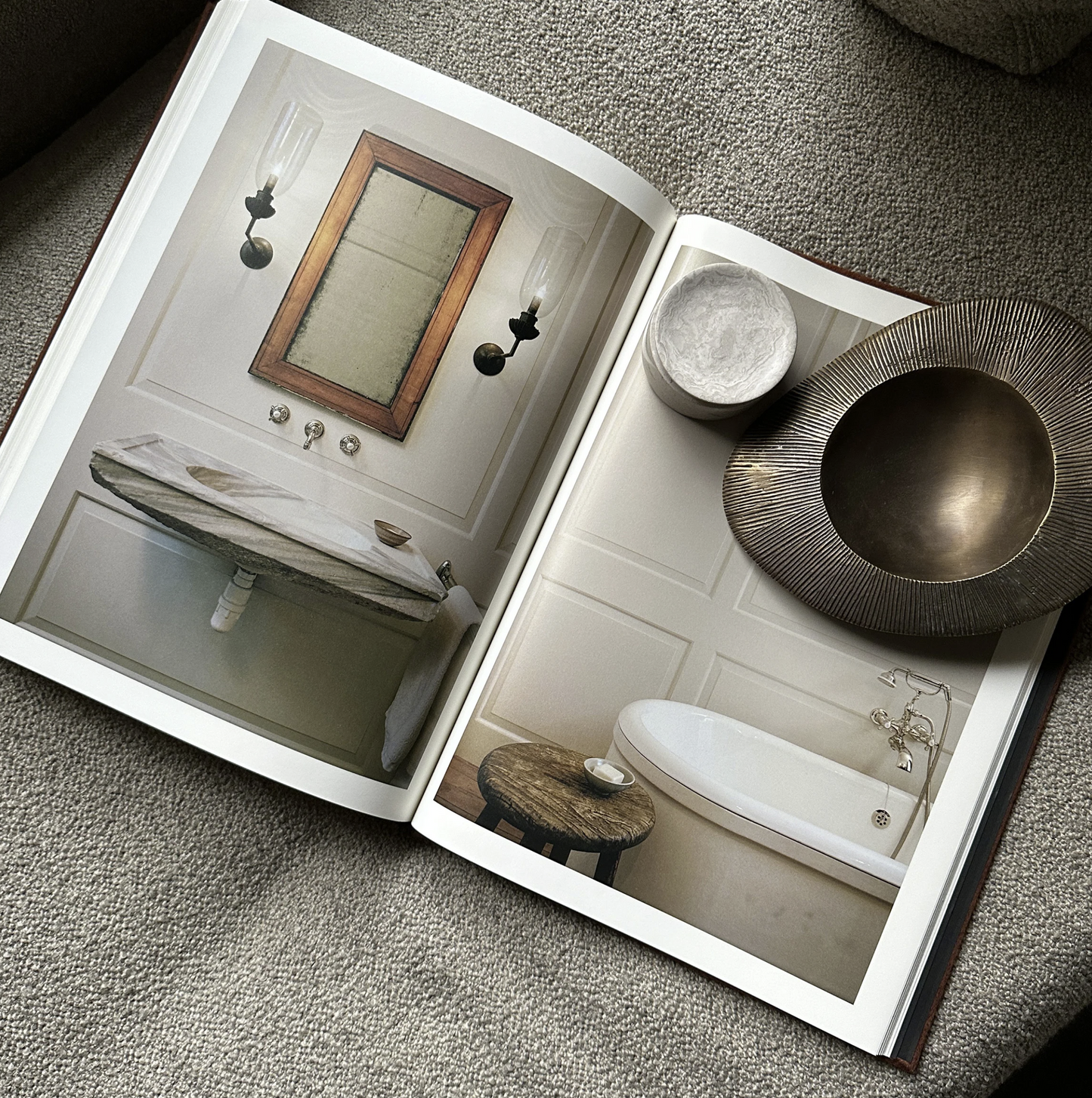 PIETRA CASA - VALLEY BOWL MEDIUM - BURNISHED BRASS - $892.89