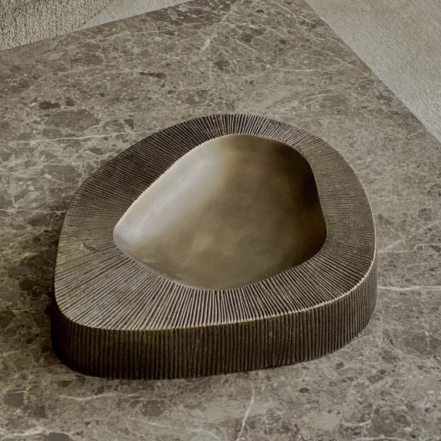 PIETRA CASA - VALLEY BOWL LARGE - BURNISHED BRASS - $1,469.81