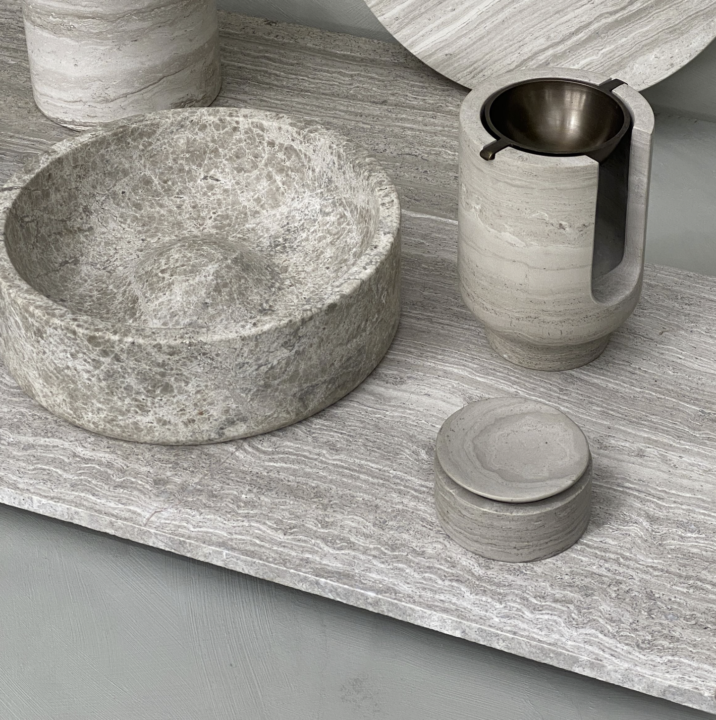 PIETRA CASA - EDO CANISTER SMALL - SMOKE GREY - $267.09