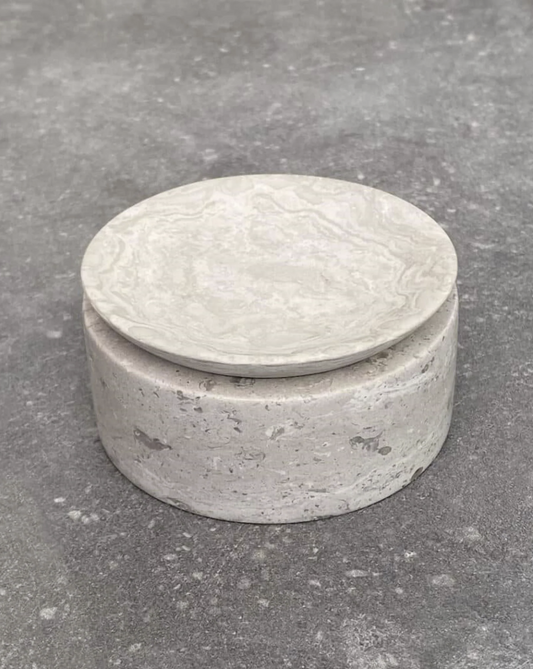 PIETRA CASA - EDO CANISTER SMALL - CHALK GREY - $267.09