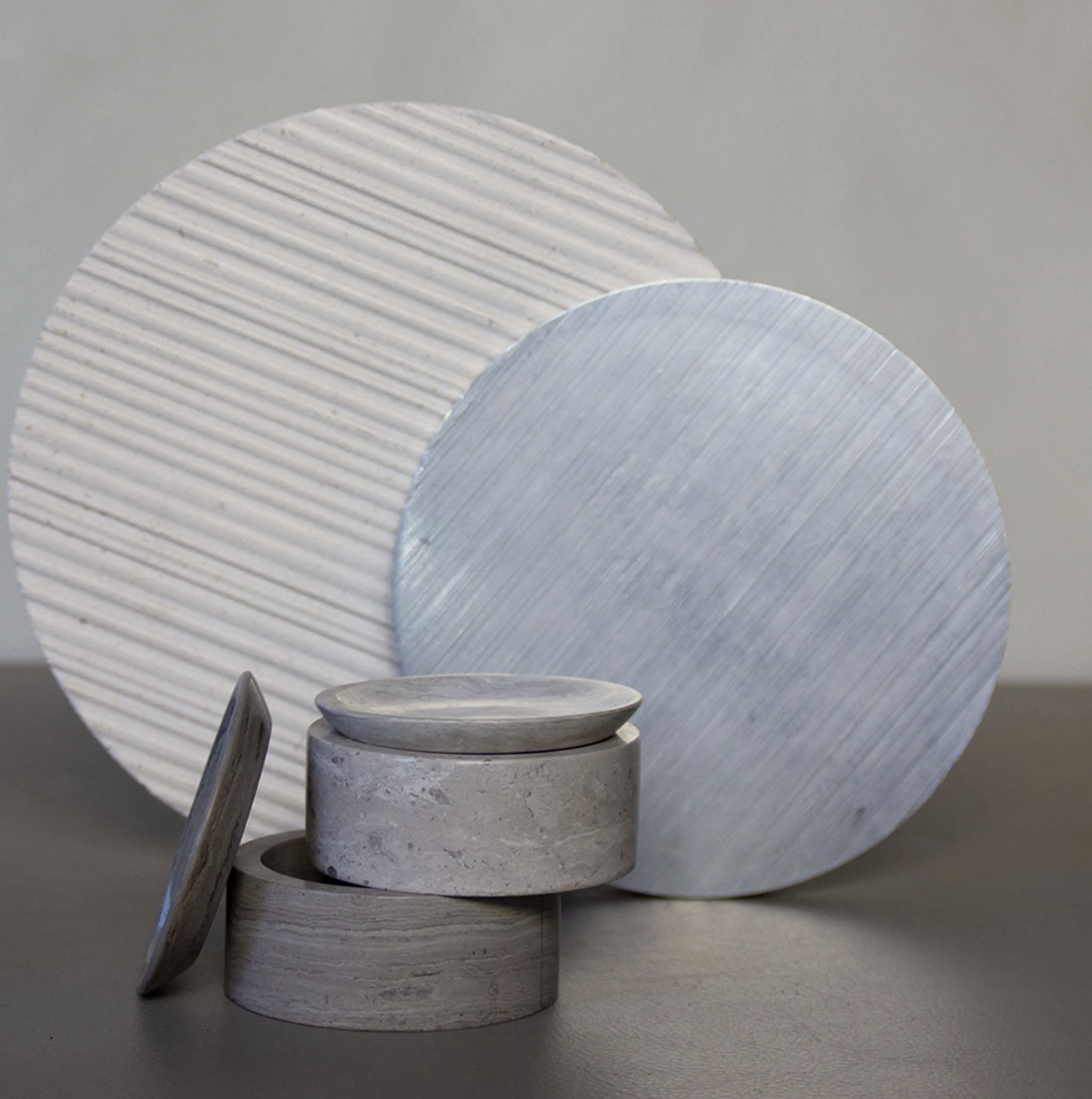 PIETRA CASA - EDO CANISTER SMALL - CHALK GREY - $267.09