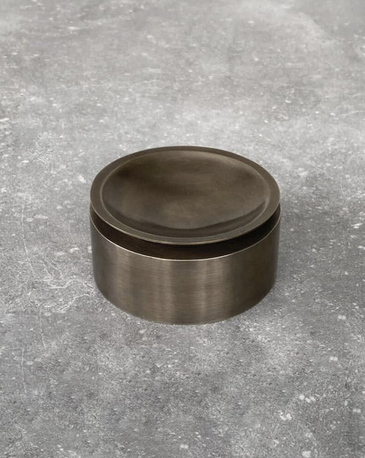 BRANDT COLLECTIVE - EDO CANISTER SMALL - BURNISHED BRASS - $258.00