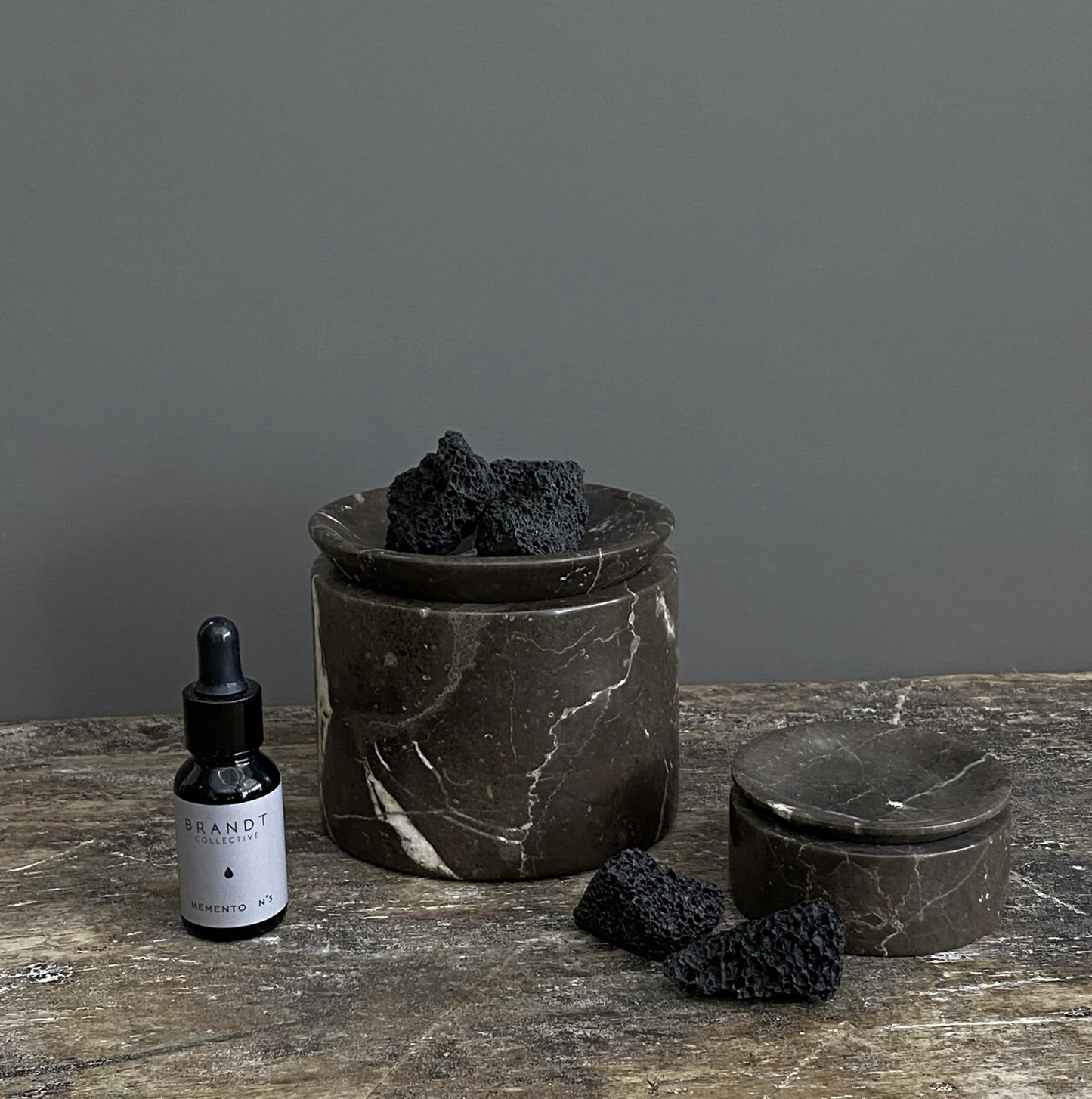 PIETRA CASA - EDO CANISTER MEDIUM - SHADOW BLACK - $423.54