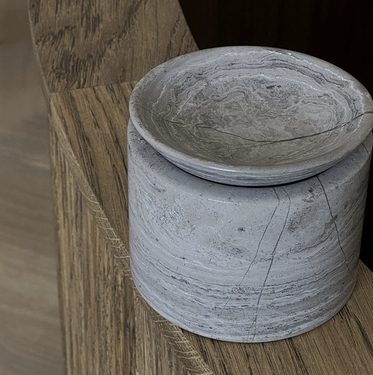 BRANDT COLLECTIVE - EDO CANISTER MEDIUM - SMOKE GREY - $288.00