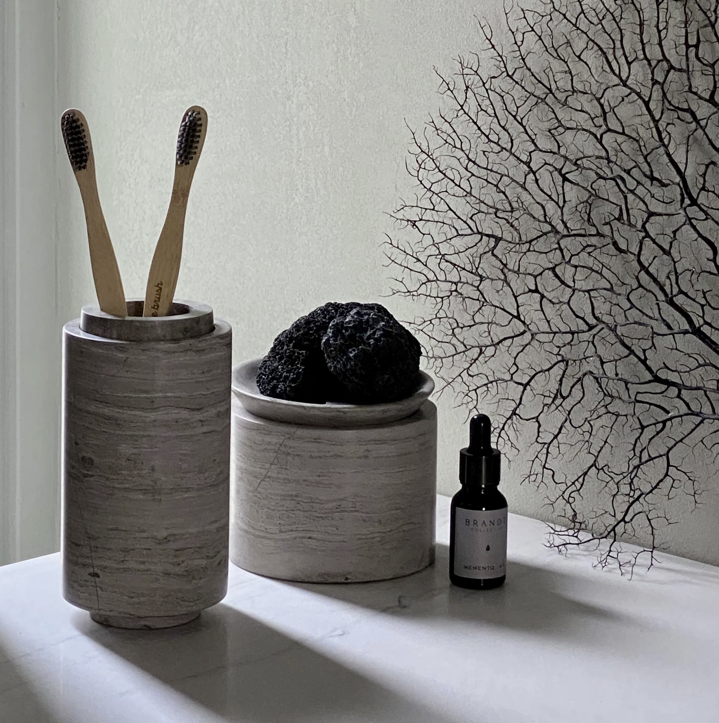 PIETRA CASA - EDO CANISTER MEDIUM - SMOKE GREY - $423.54