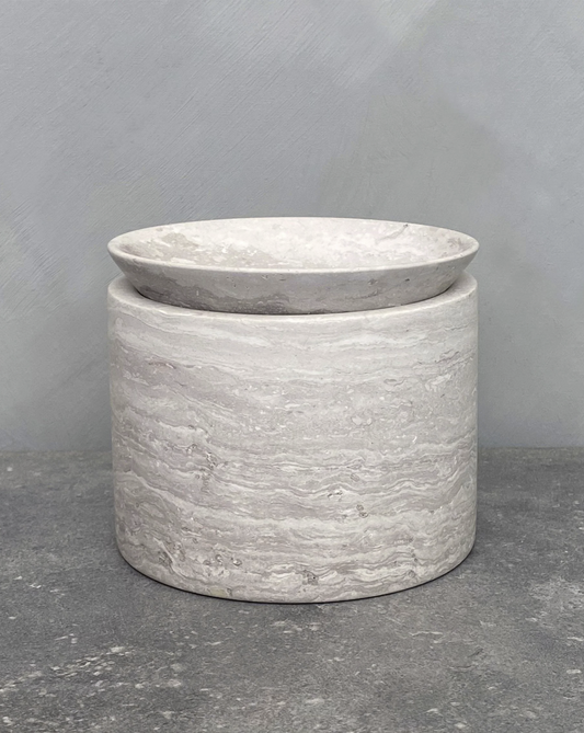 PIETRA CASA - EDO CANISTER MEDIUM - CHALK GREY - $423.54