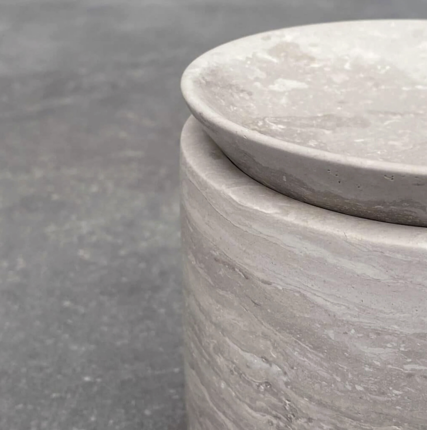 PIETRA CASA - EDO CANISTER MEDIUM - CHALK GREY - $423.54
