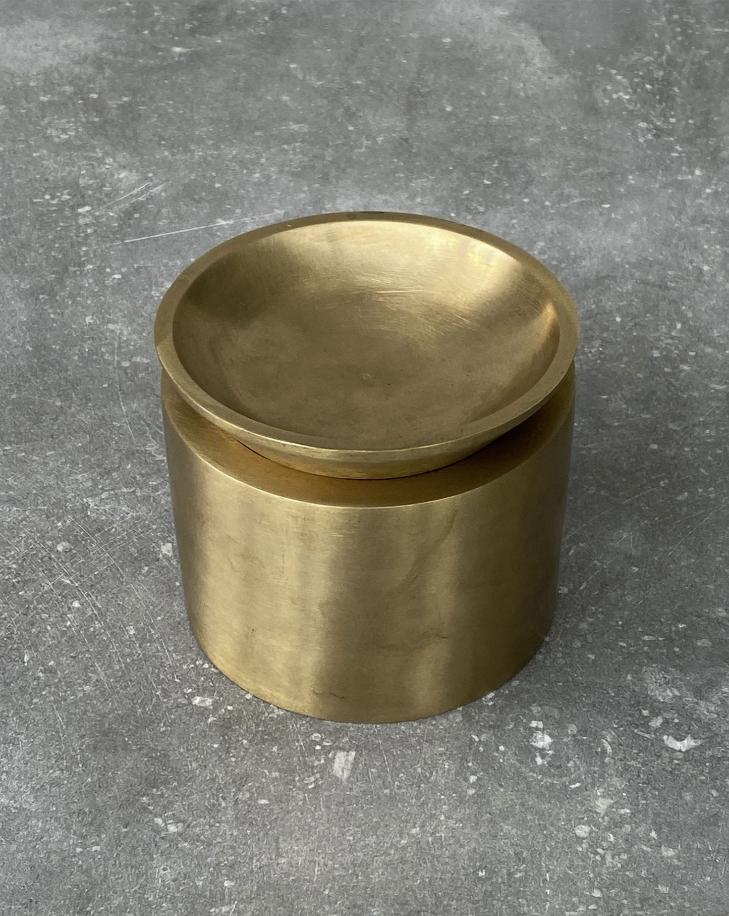 BRANDT COLLECTIVE - EDO CANISTER MEDIUM - SATIN BRASS - $728.00