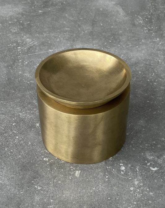 PIETRA CASA - EDO CANISTER MEDIUM - SATIN BRASS - $1068.90