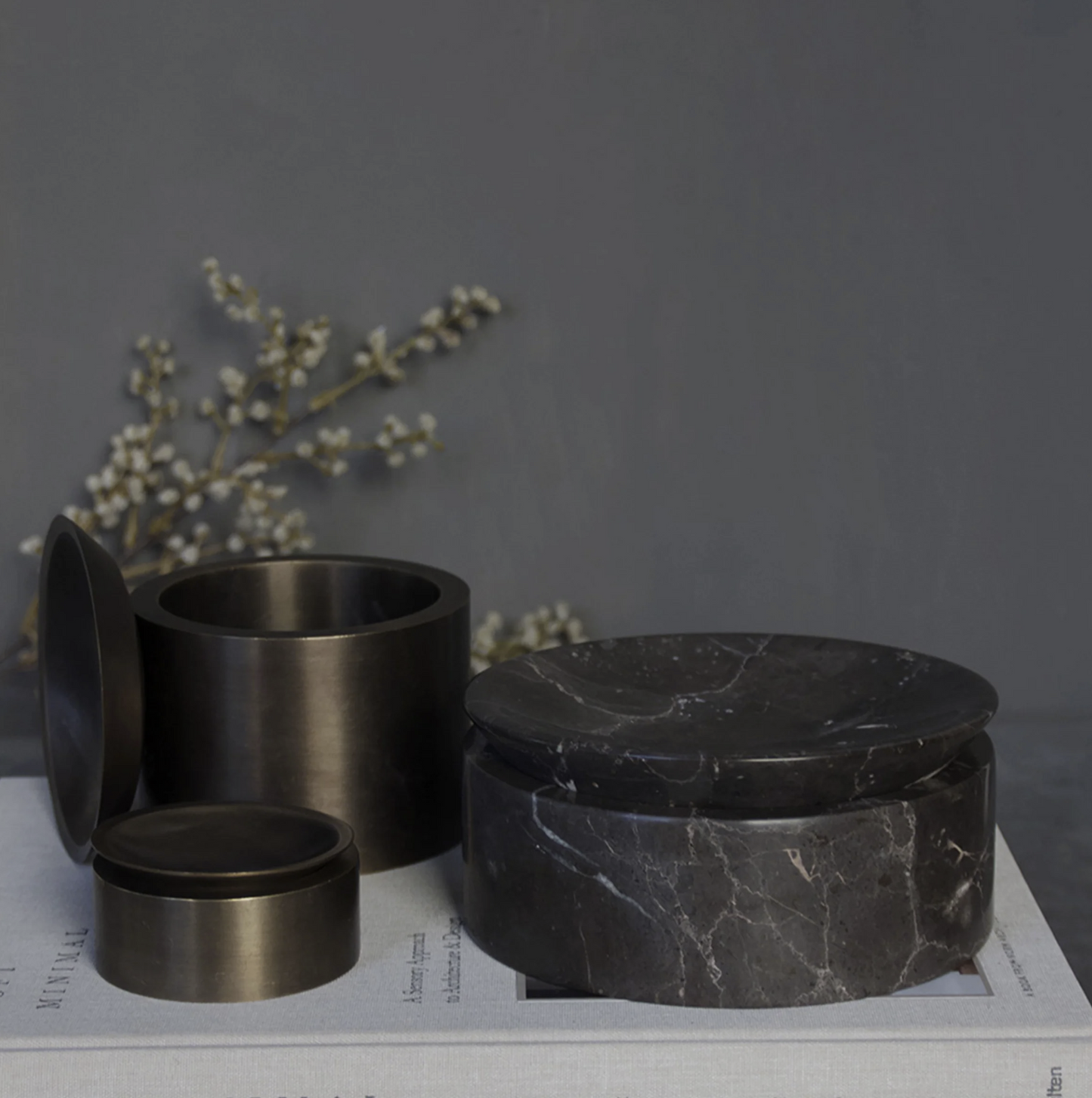 PIETRA CASA - EDO CANISTER MEDIUM - BURNISHED BRASS - $1068.90