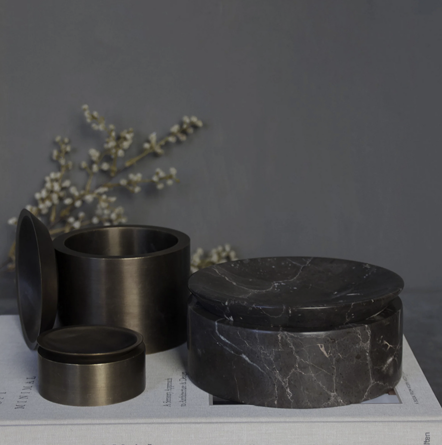 BRANDT COLLECTIVE - EDO CANISTER MEDIUM - BURNISHED BRASS - $728.00