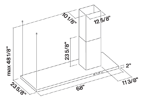 FALMEC | Lumen Island 175 - $3,646.00 - $3,661.00