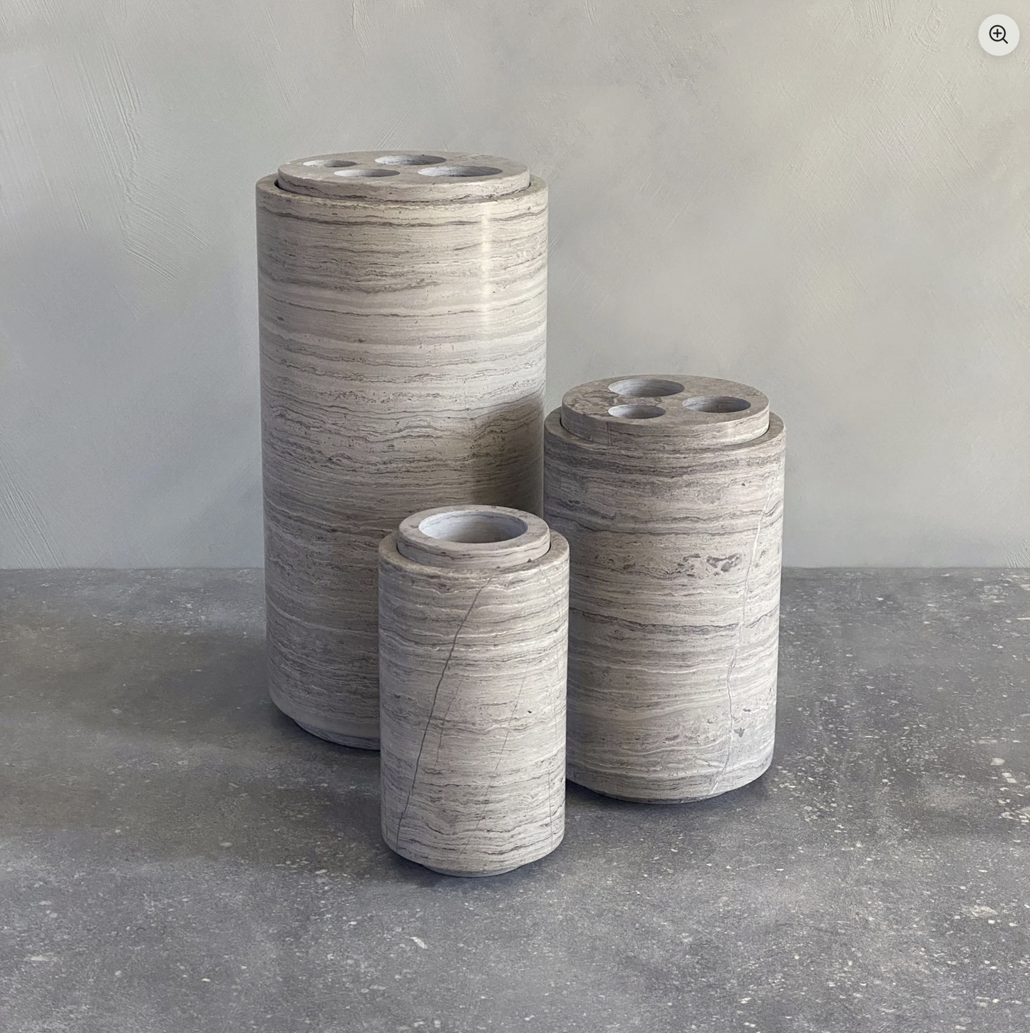 BRANDT COLLECTIVE - STEM VASE LARGE - SMOKE GREY - $908.00