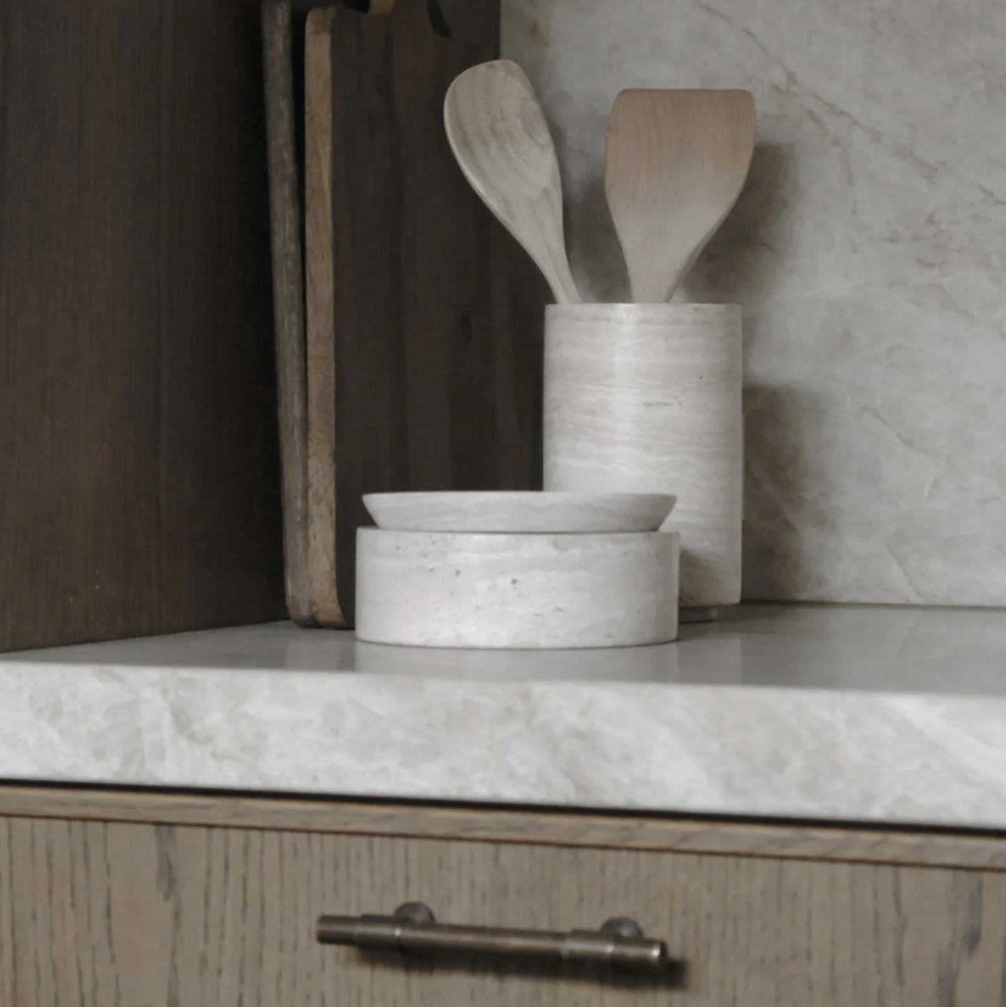PIETRA CASA - STEM VASE MEDIUM - CHALK GREY - $648.45