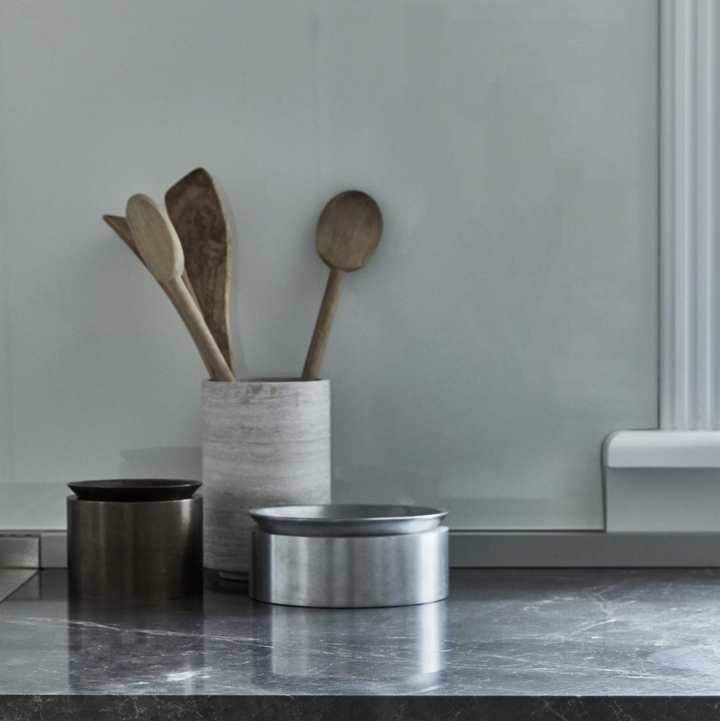 PIETRA CASA - STEM VASE MEDIUM - CHALK GREY - $648.45