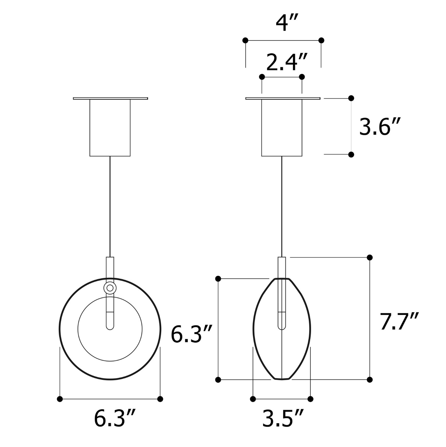 BOMMA - LENS PENDANT - $1,480.00