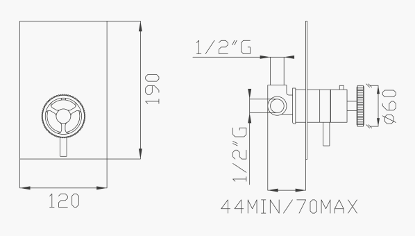 EFFEPI RUBINETTERIE | OT58 Shower Mixer - $1,052.00 - $1,376.00