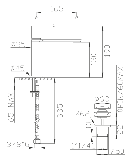 EFFEPI RUBINETTERIE | Mio Lever Mixer - $1,106.00 - $1,446.00