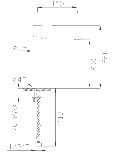 EFFEPI RUBINETTERIE | Mio Tall Lever Mixer - $1,437.00 - $1,880.00