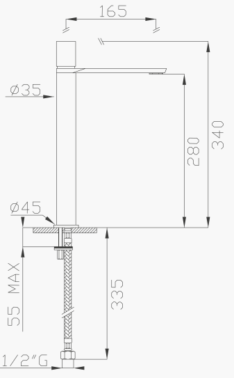 EFFEPI RUBINETTERIE | Mio Tall Lever Mixer - $1,507.00 - $1,970.00