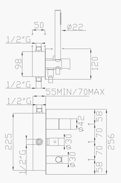 EFFEPI RUBINETTERIE | Mio Shower Mixer - $1,977.00 - $2,585.00