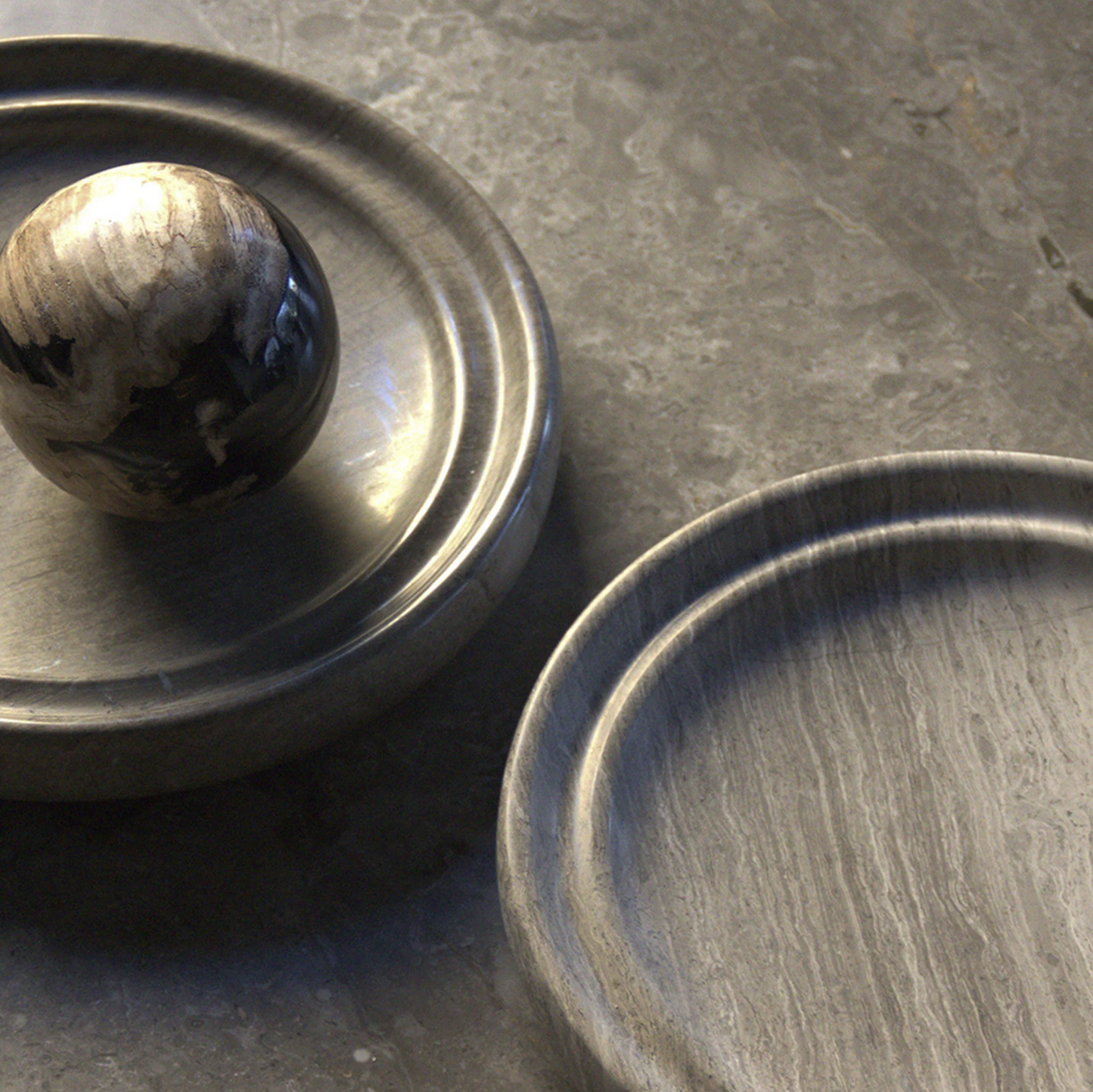 PIETRA CASA - SABI BOWL GROOVED - CHALK GREY - $759.27