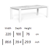 TALENTI | Argo Alu DINING TABLE - $8,965.42 - $11,625.96