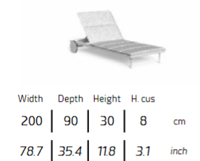 TALENTI | CRUISE//ALU SUNBED - $6499.23