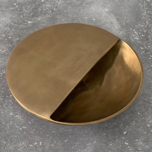 PIETRA CASA - COVA BOWL - SATIN BRASS - $320.00